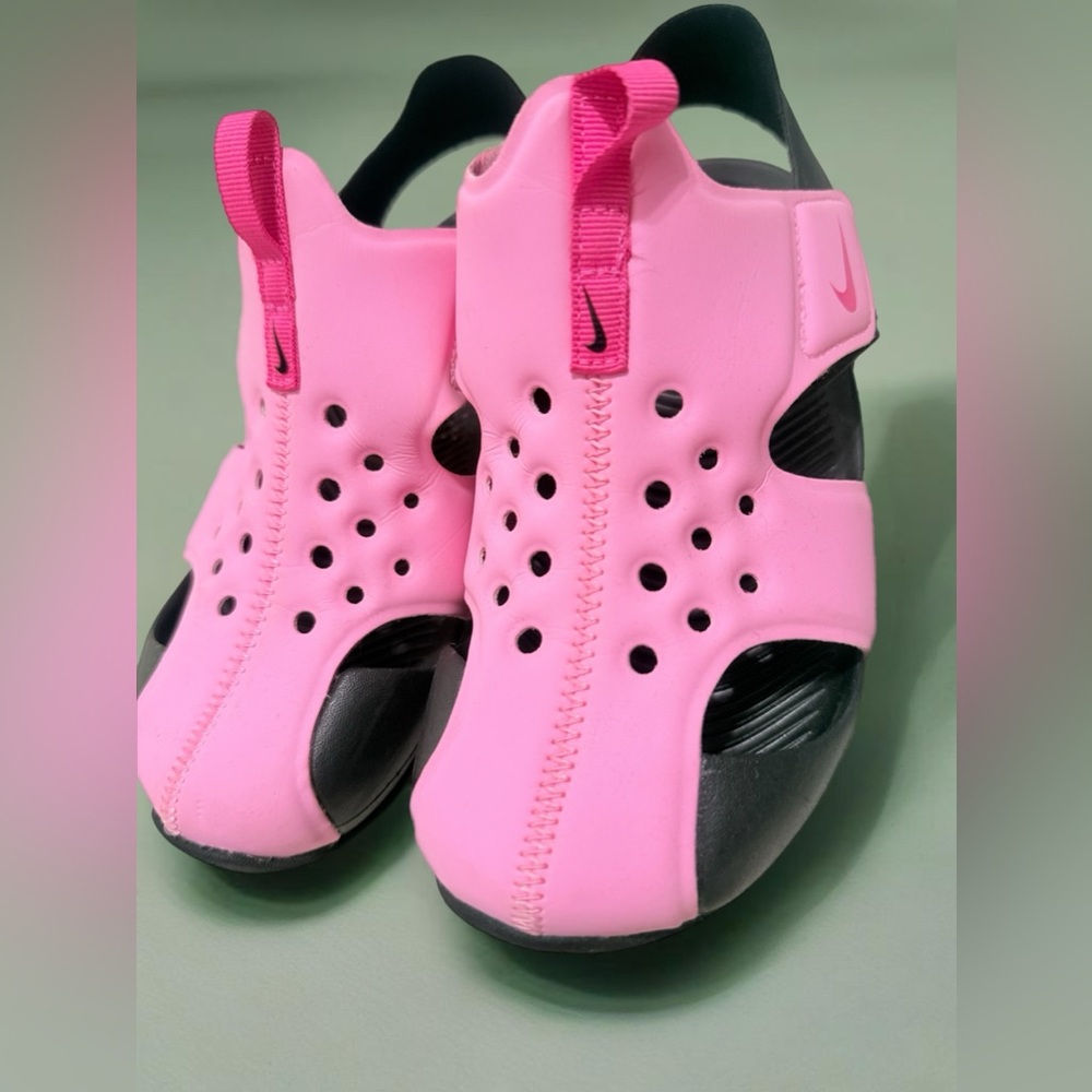 Nike Sunray Protect 2 Sandals PS 2Y Pink Black Girls Water